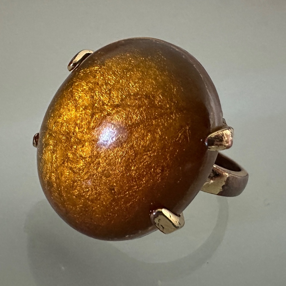 Elegant Gold-Tone Statement Ring